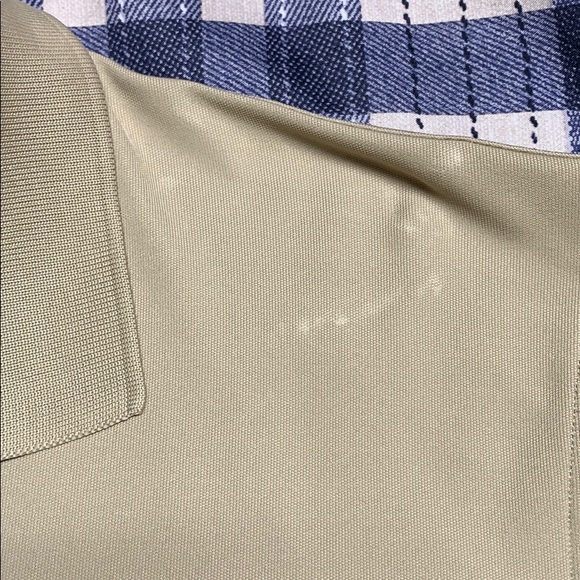 Under Armour tan stretch polo L - Picture 4 of 6